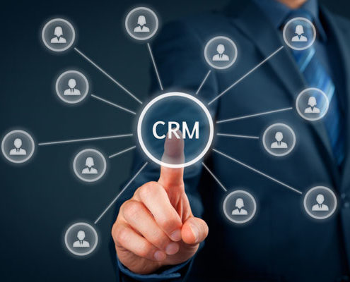 Botão CRM conectando pessoas